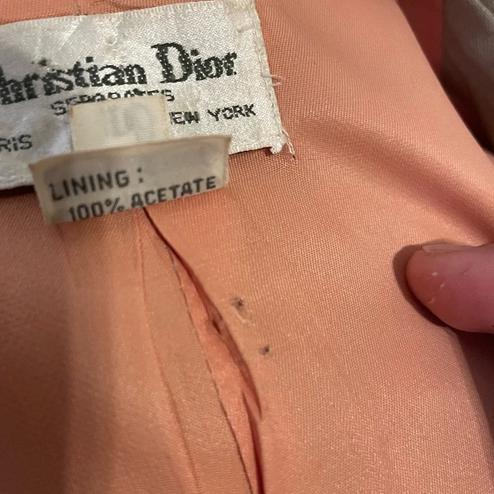 Christian Dior 80s Linen Blazer